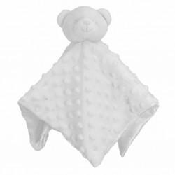 White Dimple Teddy Comforter