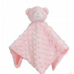 Pink Dimple Teddy Comforter