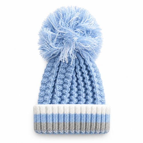 Baby Cable Knit Pom Pom Hat – 0 to 12 Months