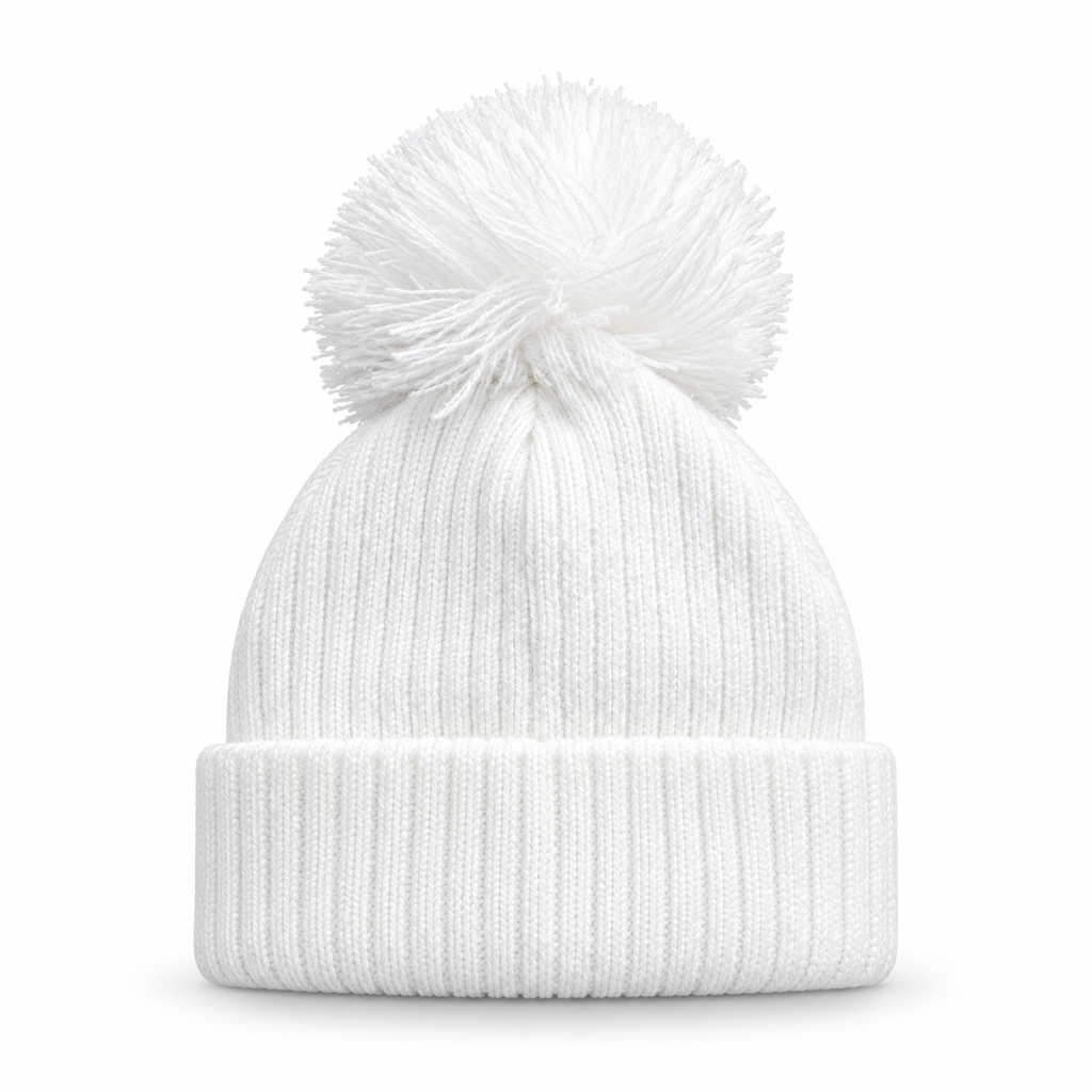 Baby Knitted Pom Pom Bobble Hat – 3–6 Months