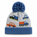 Cars & Trucks Baby Bobble Hat – 6–12 Months