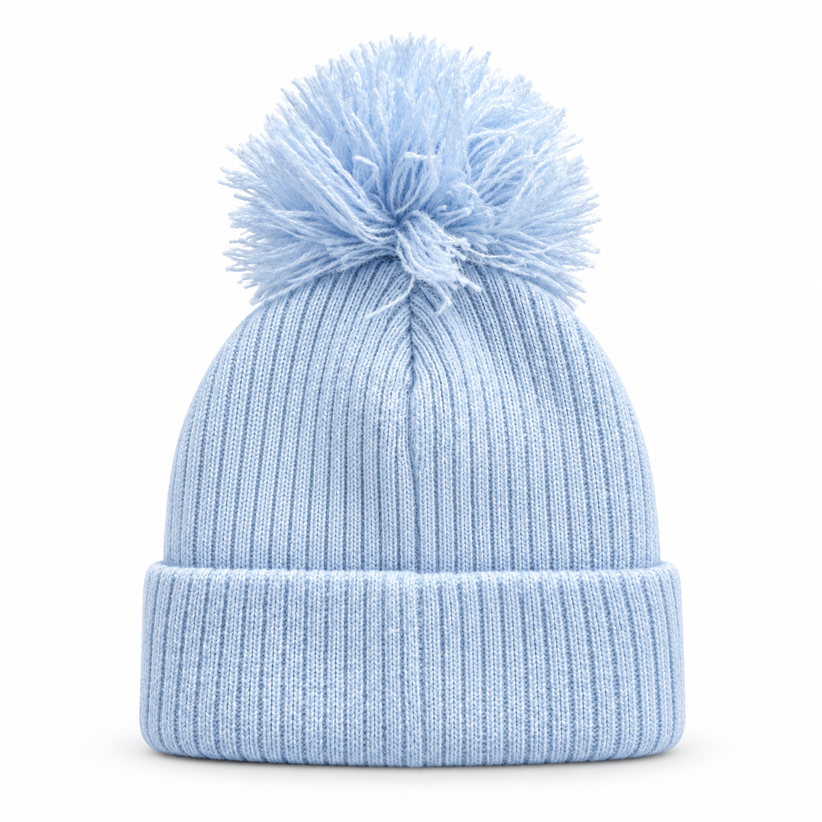 Baby Knitted Pom Pom Bobble Hat – 3–6 Months