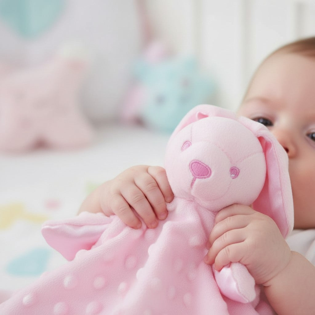 Bunny bubble comforter with satin back