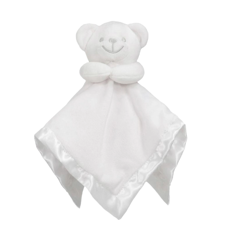 Comforter with satin trim and back